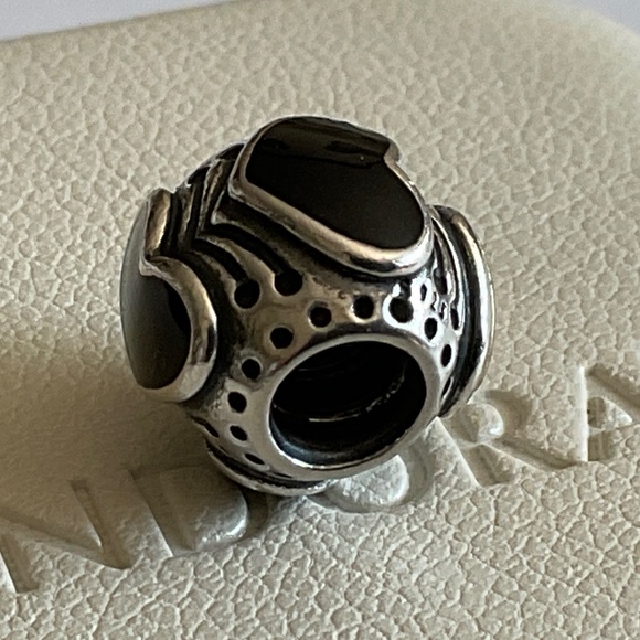 Pandora Silver and Gold Heart Charm - Picture 3 of 7